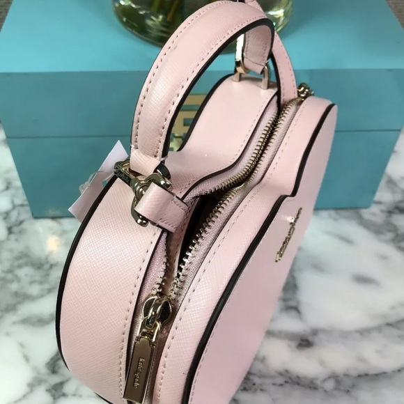Kate spade heart shack chalk pink heart shape crossbody as seen on Tik Tok - Picture 8 of 10